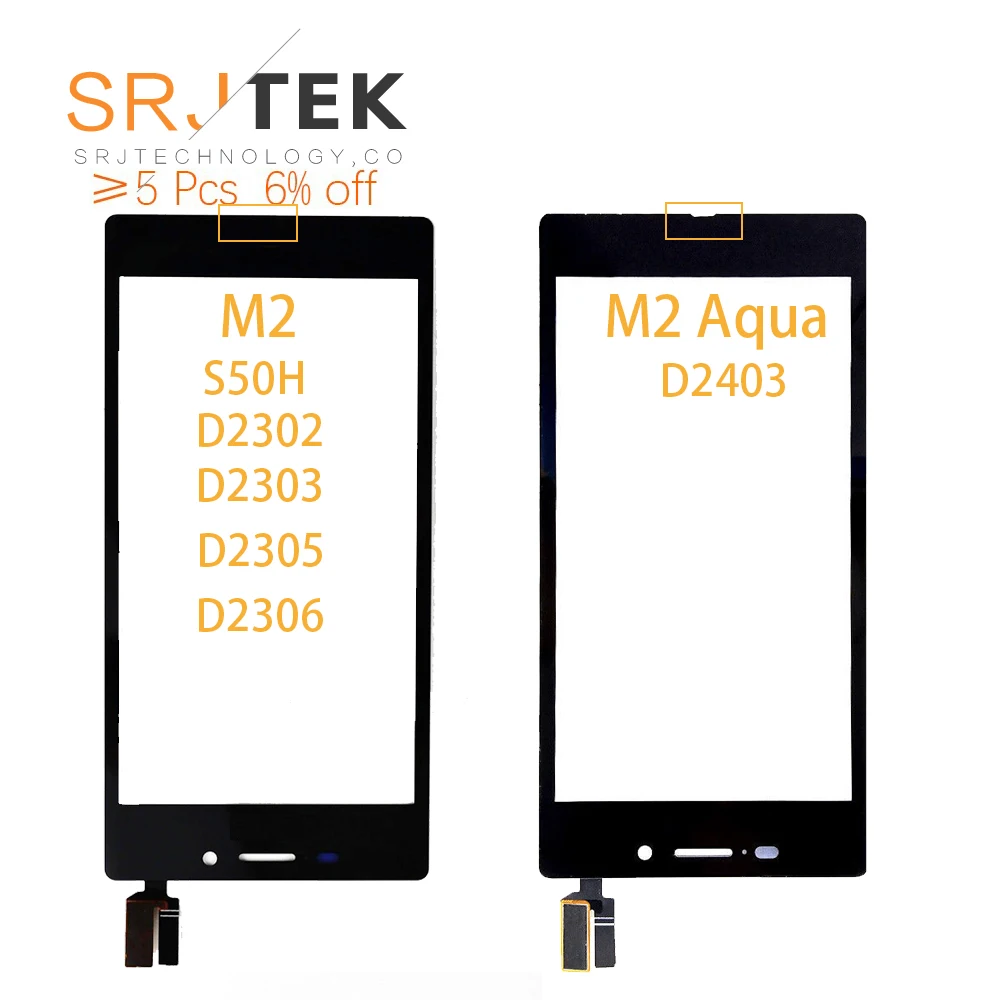 Сенсорная панель для SONY XPERIA M2 Aqua дигитайзер переднее стекло сенсор 4 8 &quotSONY