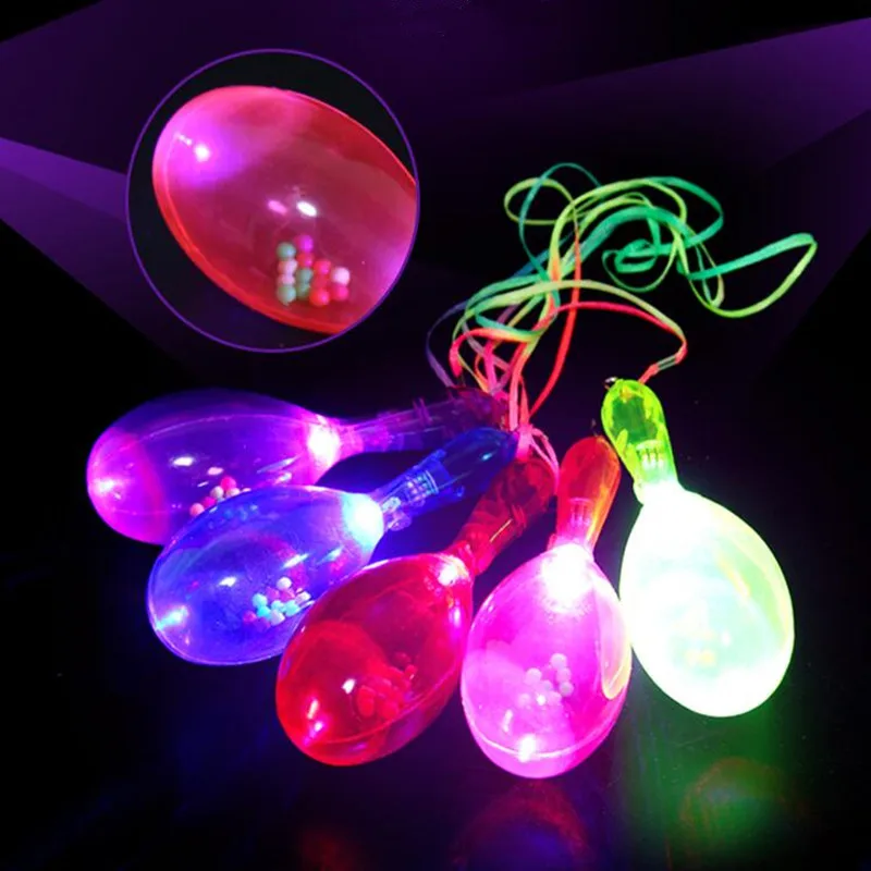 Светодиодный музыкальный шейкер maracas для детей, перкуссионные игрушки, светящиеся вечерние, свадебные украшения, Рождество, navidad