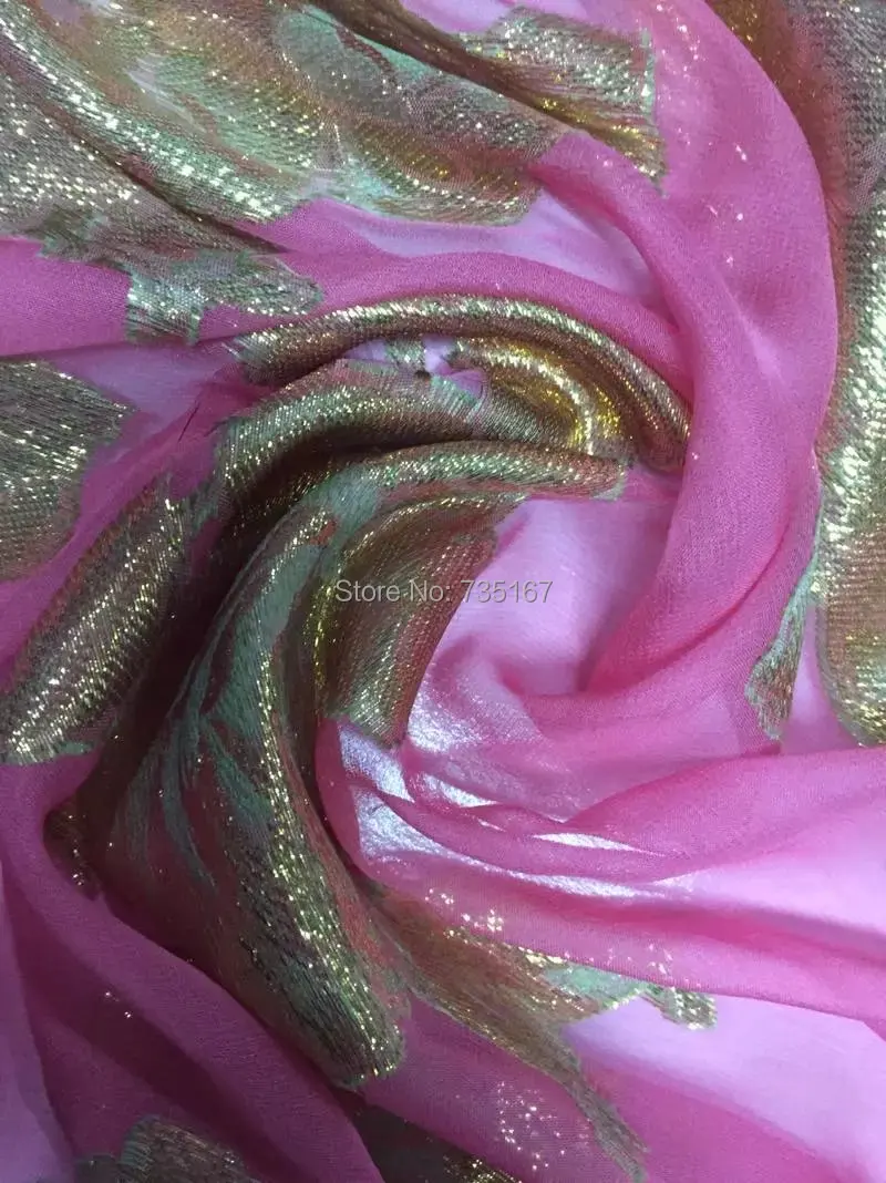 Изящные легкие шелковые кружевная ткань хорошего качества африканский шелк