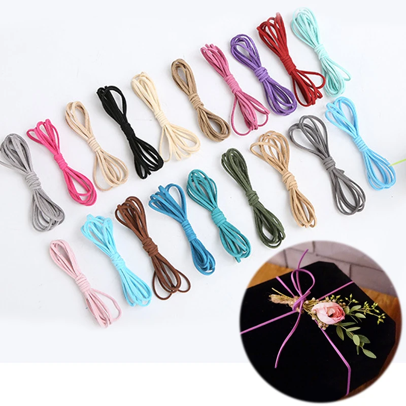 

Распродажа 25 ярдов/рулон вязаный браслет Веревка декоративный бант букет упаковочный материал бархатные шнуры для колье «сделай сам» пода...