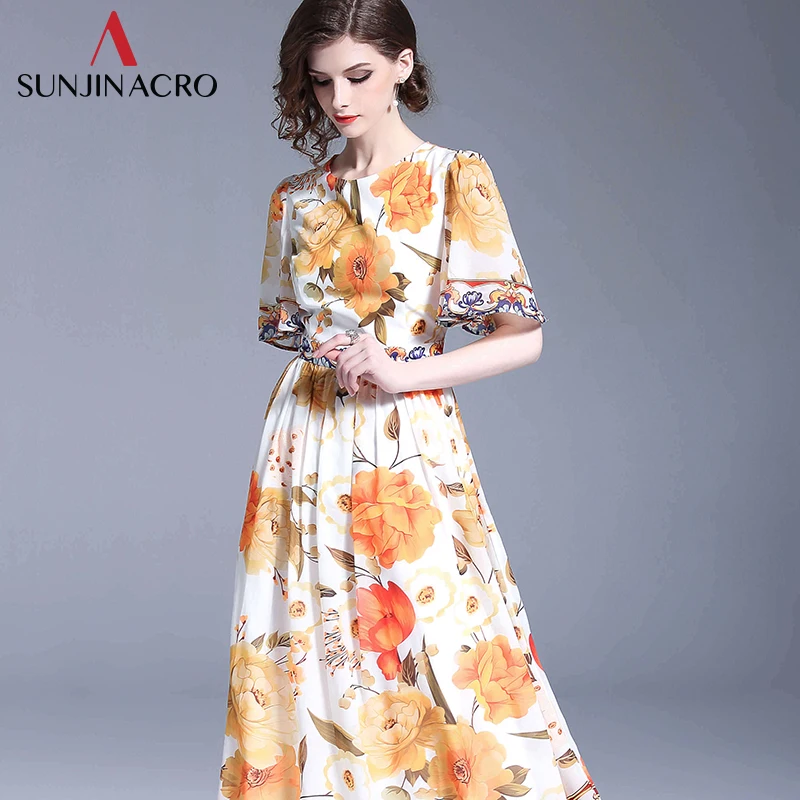 Богемное цветное летнее женское платье с принтом 2018 весеннее пляжное Vestidos De Verano