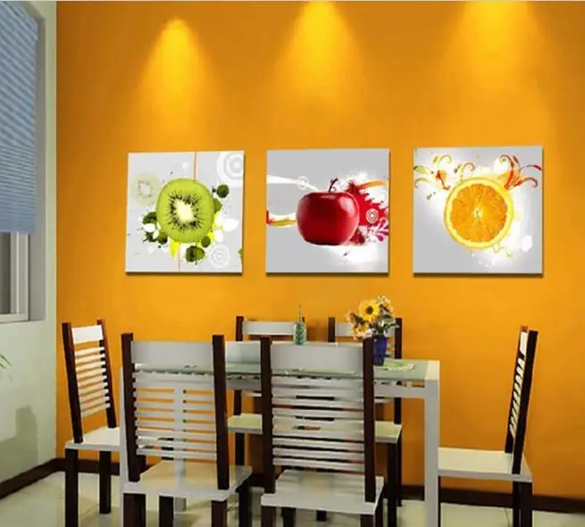 3 шт. масляная Печать на холсте для кухни|print on canvas|canvas artkitchen wall art |