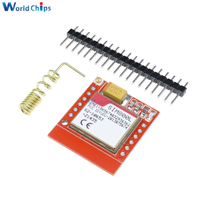 Миниатюрный SIM800L GPRS GSM модуль карта MicroSIM Core Беспроводная плата