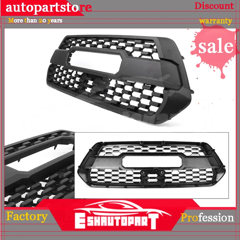 Car OEM Front Bumper Hood Grill Matte Black For Toyota Tacoma TRD PRO 2016-2018 Plastic 1PCS Auto Styling | Автомобили и