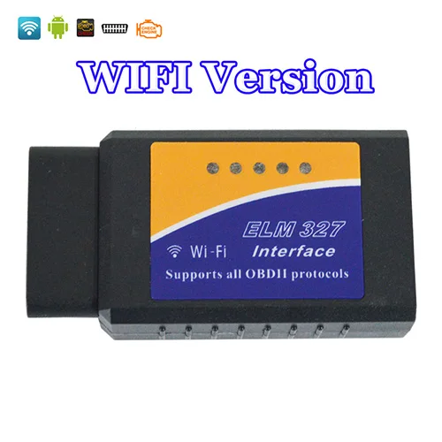 WIFI Viecar USB Bluetooth wifi ELM327 OBD2/OBDII ELM 327 V1.5/V2.1 для Android IOS автоматический диагностический сканер - Цвет: WIFI