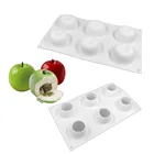 GODWJ рождественское яблоко мусс силиконовые формы для торта 3D DIY для выпечки фонданта фруктовая формочка для десерта силиконовые формы для торта украшения