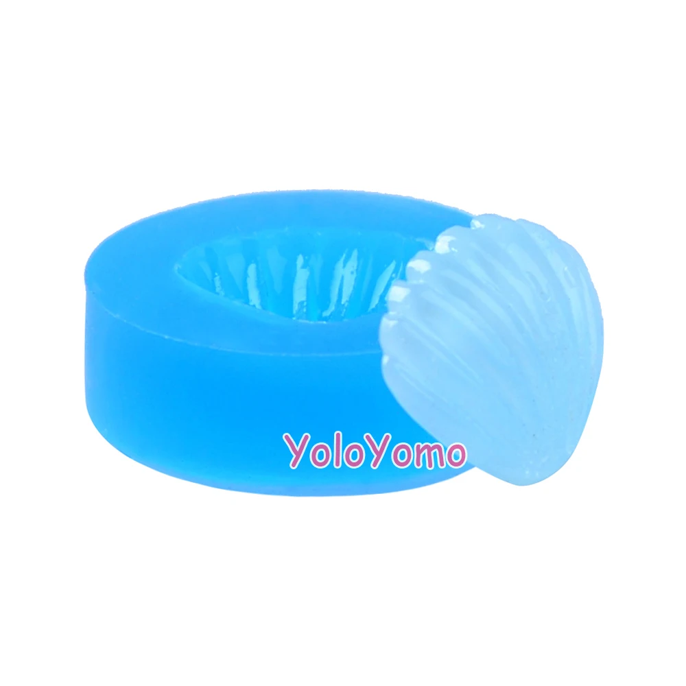 D477YL 20 5 мм Seashell Силиконовые формы украшения торта помады Еда безопасный
