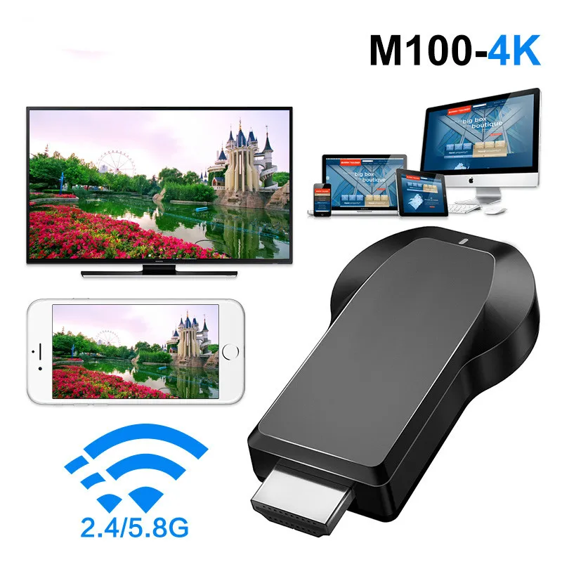 Anycast 2 4G 5G 4K беспроводной HDMI Android tv stick Mirascreen Miracast Airplay приемник Wifi Dongle mirror Screen Streamer