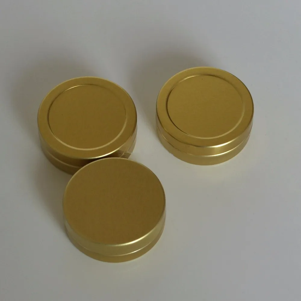 5 шт. упакованная пустая алюминиевая Косметическая баночка Золотого Металла