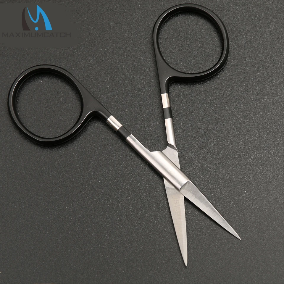 Ножницы для рыбалки Maximumcatch вольфрамовые твердосплавные прямые черные|blade vapor|blade