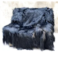 CX-D-111 130X150cm Customized Decorative Blanket Goat Fur Design Blankets For Beds Living Room~ DROP SHIPPING
