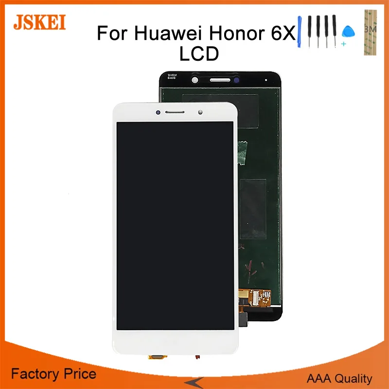Для Huawei Honor 6X ЖК дисплей кодирующий преобразователь сенсорного экрана в сборе