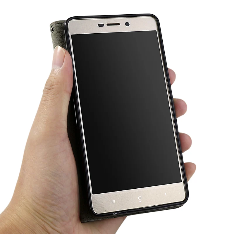 Кожаный чехол для Xiaomi Redmi 3 S 4 Pro 4A брендовый высококачественный флип кошелек