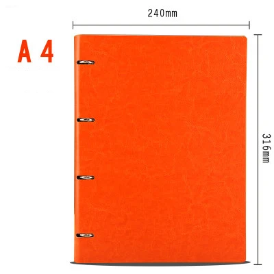 A4 Orange A5 A6 новые деловые повседневные ежемесячный планировщик Тетрадь школьные канцелярские личный журнал распорядок дня Журнал Планировщик дневник, записная книжка С ПЕРЕПЛЕТОМ с листьев подарок - Цвет: A4 Orange