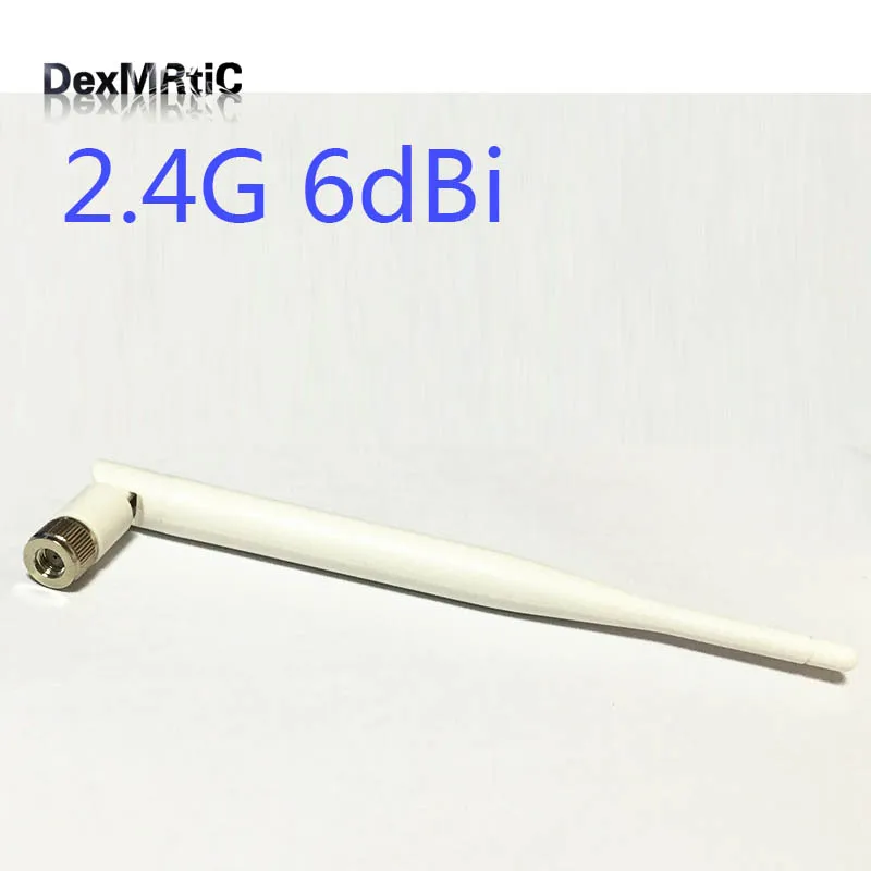 

Wifi Antenna 2.4Ghz 6dbi high gain with Omni RP-SMA connector huawei modem usb antenna White with high quality