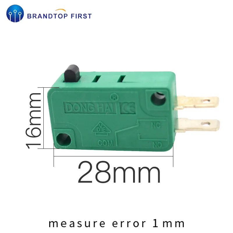 Micro Limit Switches 16A 250V 125V 6.3mm 3 Pins SPDT Micro Switch Arc Roller Lever Touch Switch Microswitch