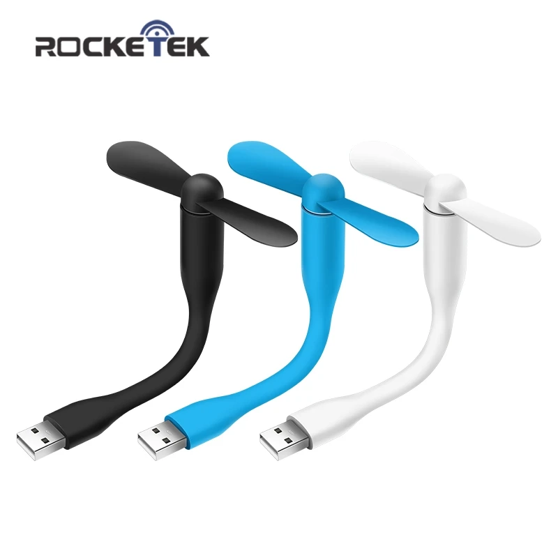 Rocketek креативный USB вентилятор гибкий портативный мини для банка питания и