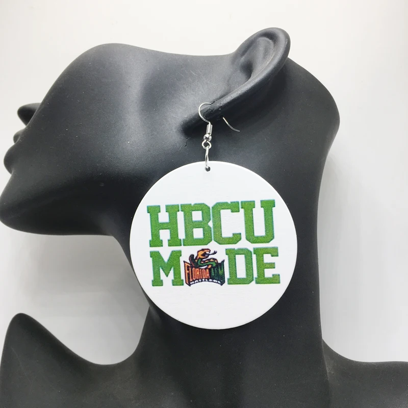 Новые деревянные серьги HBCU Colleage|wooden earrings|earrings earringnew earrings |