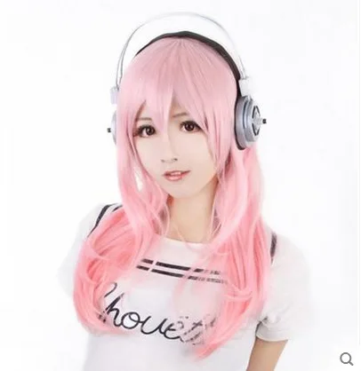 Головной убор SuperSonico для косплея SONICO kго розовый градиентный парик игрушечная