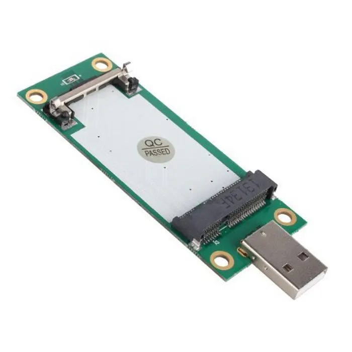 

Xiwai Mini PCI-E Wireless WWAN to USB Adapter Card with SIM Card Slot Module Testing Tools