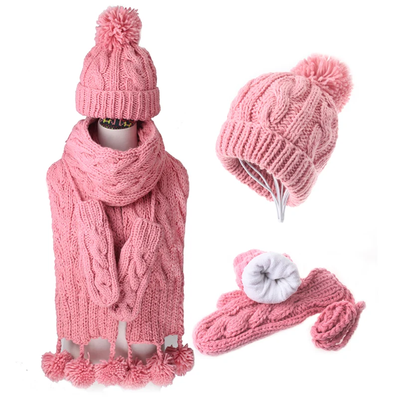 CIVICHIC теплый подарок шапка шарф перчатки 3 шт. комплект вельветовой одежды