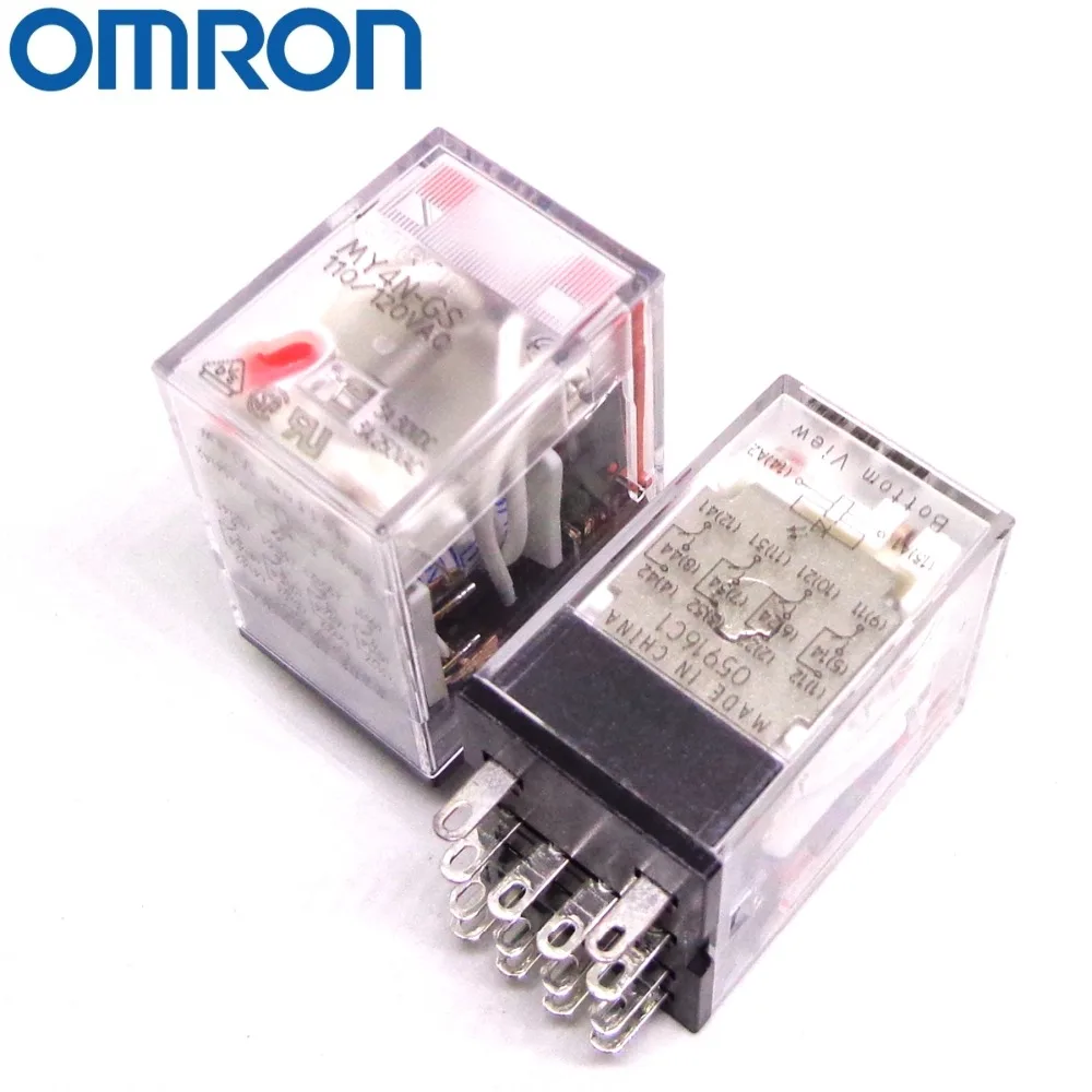 OMRON Реле MY2N-GS MY4N-GS 110 V/120VAC 24VAC 110VAC абсолютно и реле