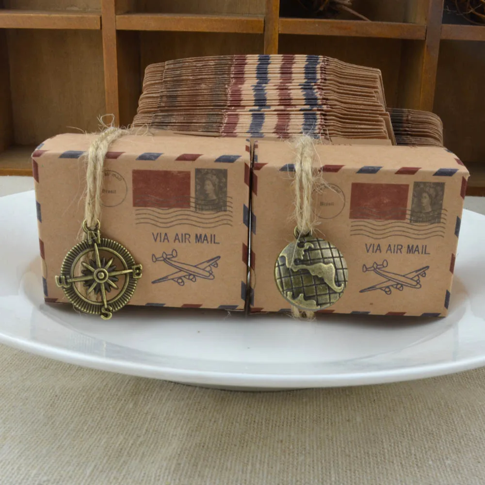 

VIA AIR mail box item craft paper party candy boxes for bridal shower 60pcs Cardboard Handmade Soap,craft Paper Gift Bo