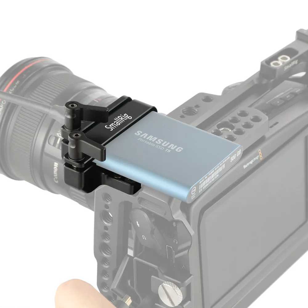 SmallRig крепление для samsung T5 SSD для Blackmagic Дизайн Карманный кинотеатр камера 4 K/6 K SmallRig клетка 2245