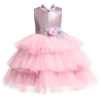 new high grade embroidery girls dresses for christmas party princess dresses sleeveless wedding dress for girls clothes