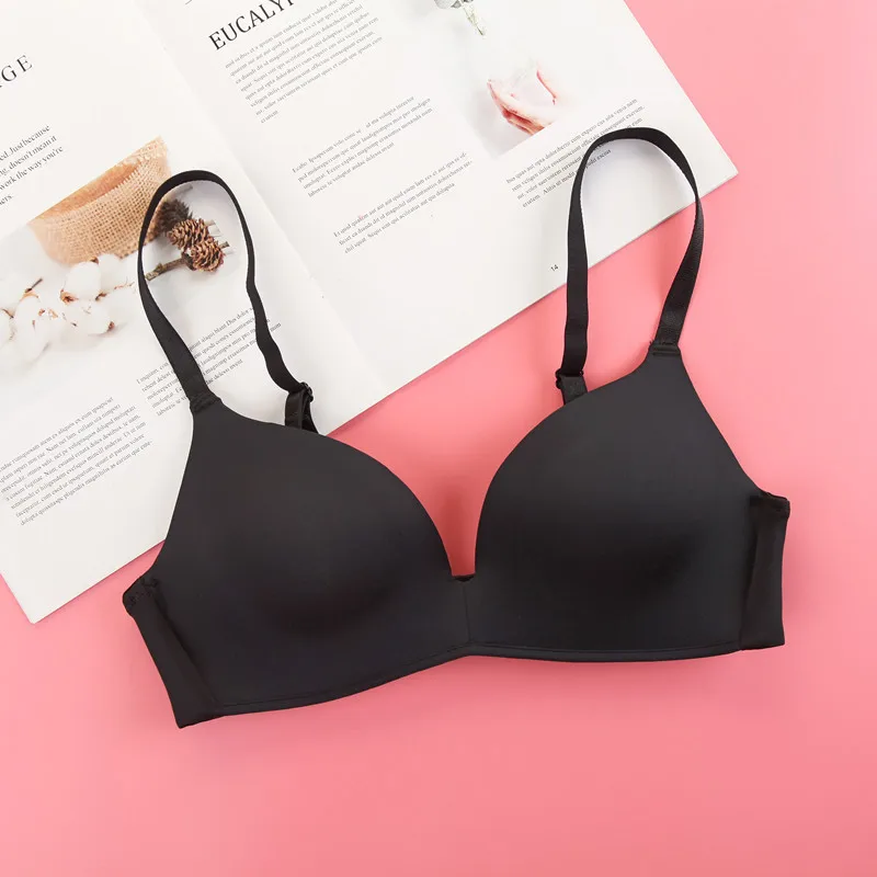 Breathtable Adjustable One-Piece Bras For Women Ladies Wire Free Seamless Push Up Thin Cotton Intimate Female Underwear | Женская одежда
