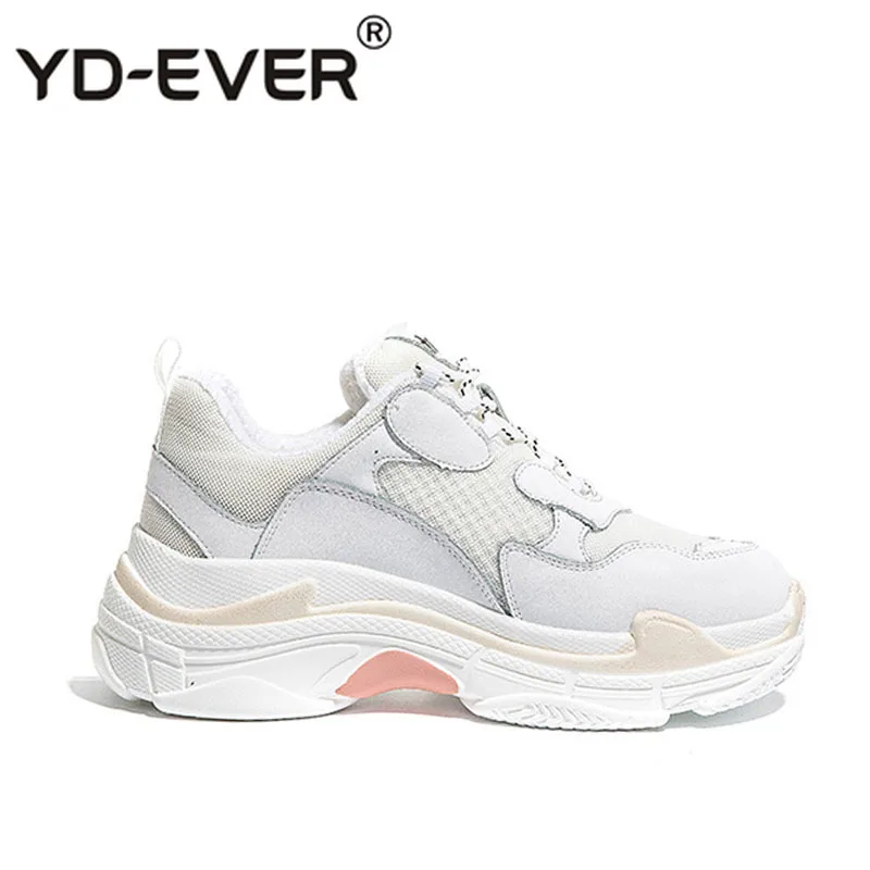 YD-EVER сезон весна модная фирменная одежда для девочек Повседневное белые туфли