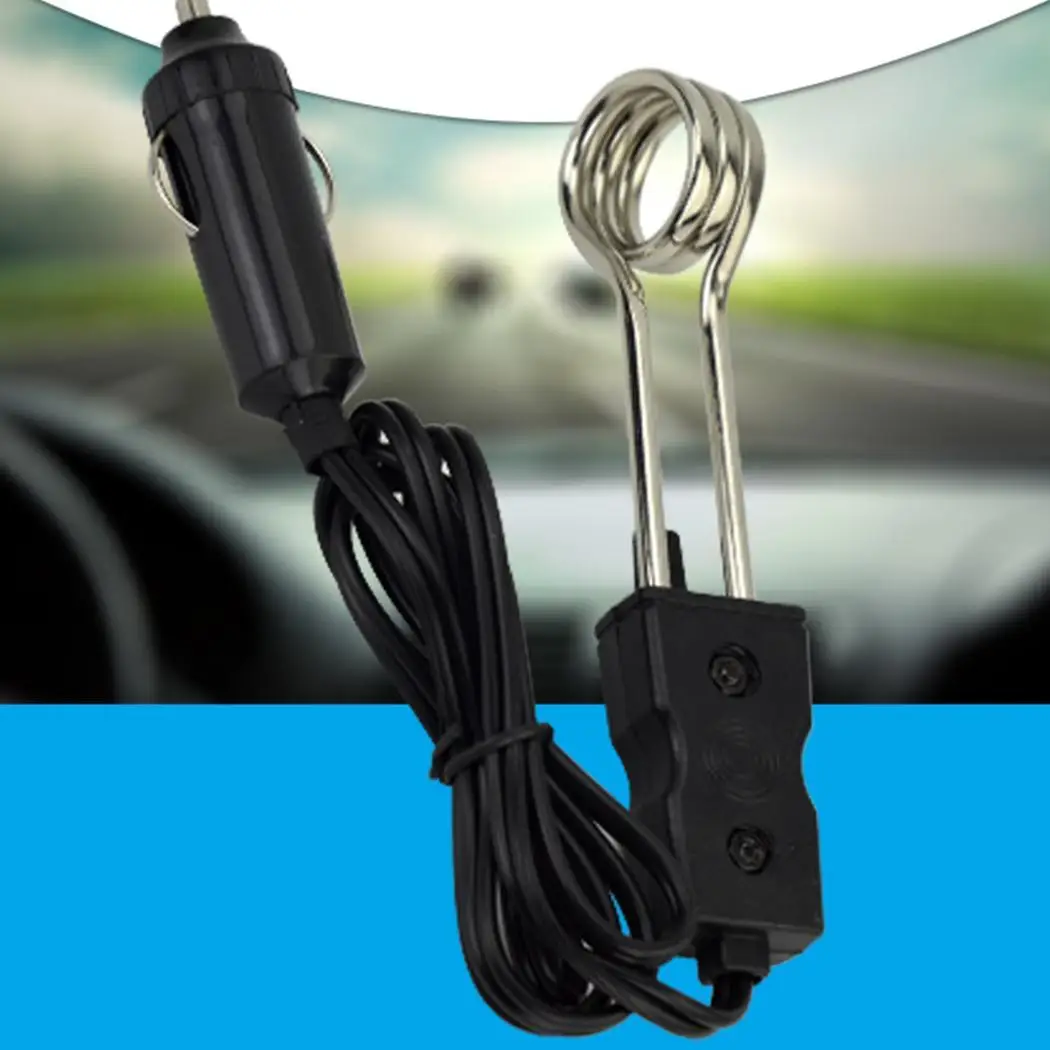 12/24V Портативный общего Авто Автомобильный Подогреватель Воды прочный автомобильный погружной нагреватель воды, автомобильные аксессуары