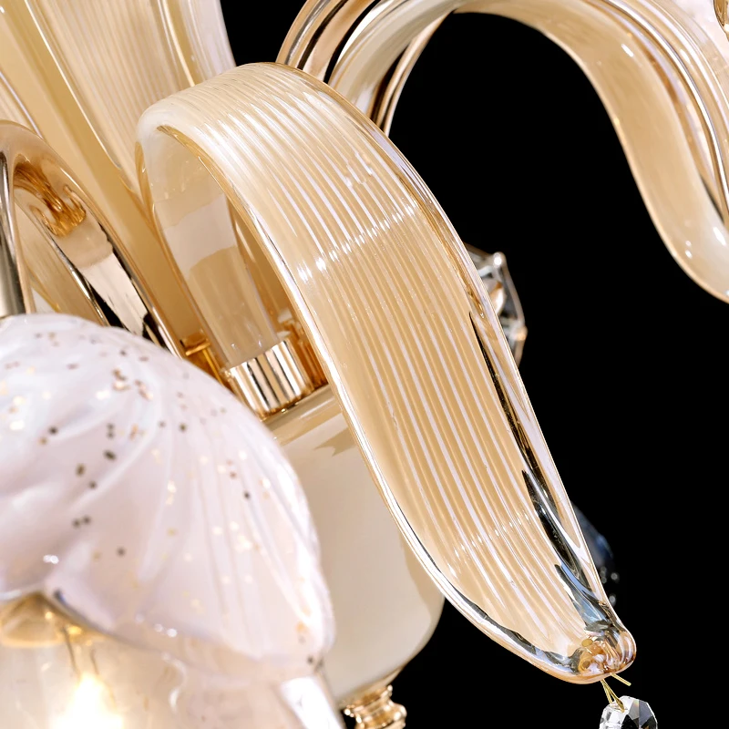 6/8/10 шт. золотые металлические светодиодная хрустальная люстра художественного