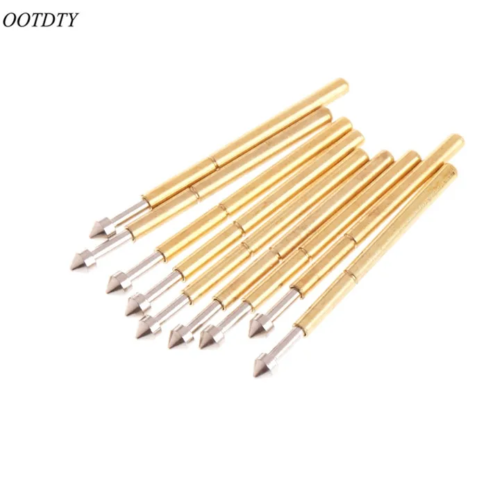

OOTDTY 100 Pcs Spring Test Probe Pogo Pin P75-E2 Dia 1.3mm Length 16.5mm