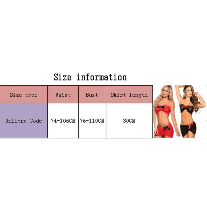 2 шт. женское кружевное эластичное мини платье с бантом|Комплекты нижнего белья| |