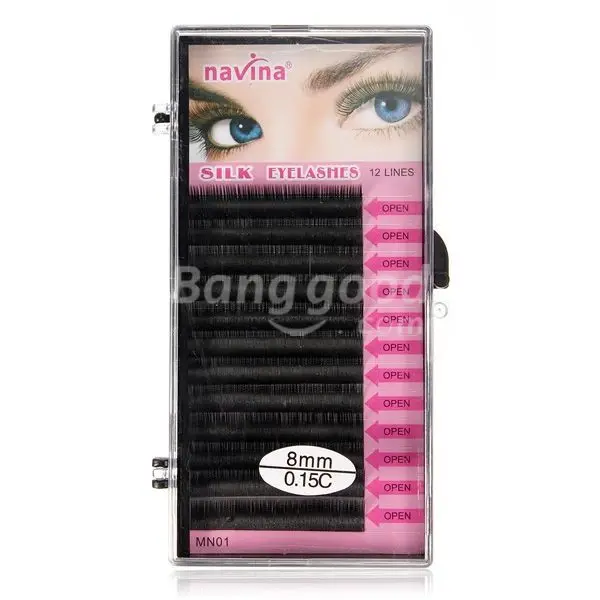 MoonSolo 8 10 12mm Natural Soft Thick Curl False Extension Eyelashes | Красота и здоровье