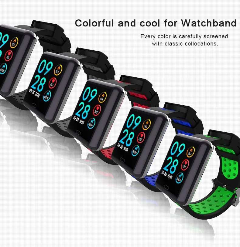 Новые Bluetooth умные часы мужские женские спортивные цифровые фитнес трекер