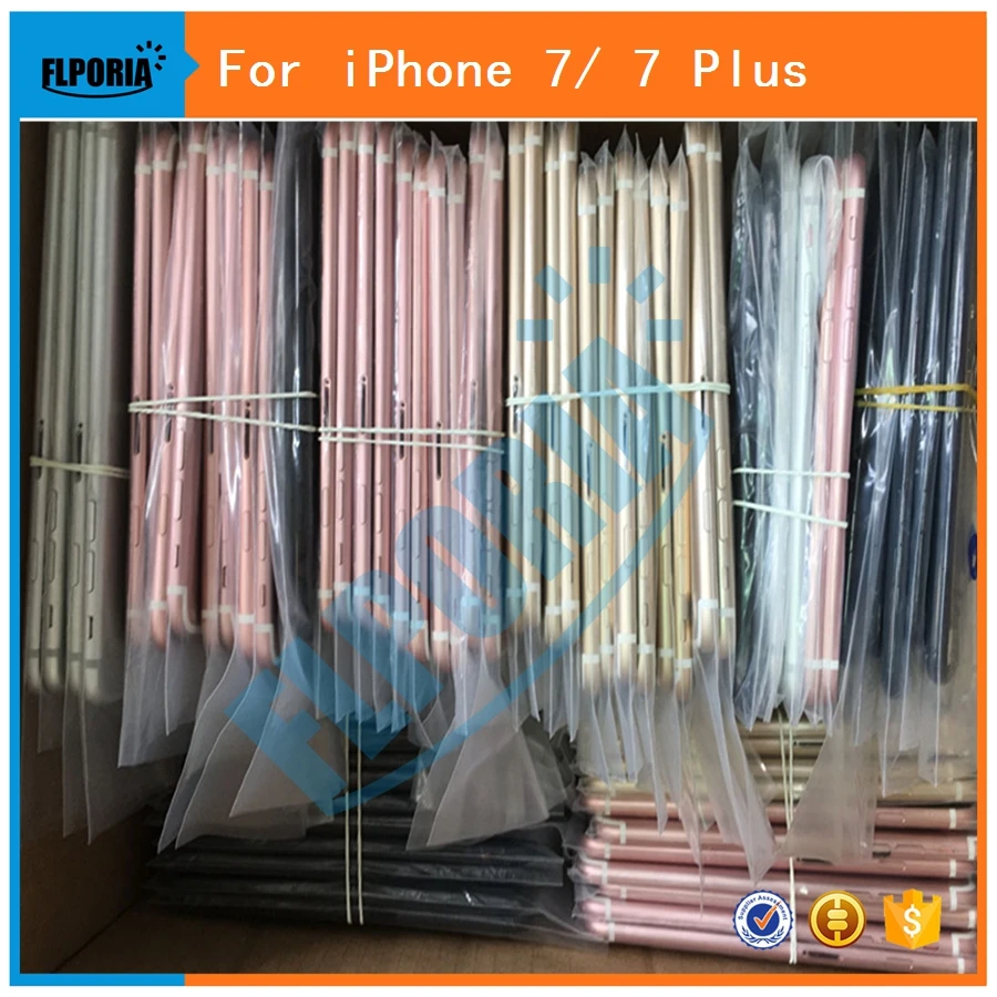FLPORIA Новое поступление для iPhone 5 6 7 Plus задняя крышка батарейного отсека задняя крышка корпуса Дверь чехол для iPhone 5S 6 S 7 7G 7 P 7 Plus