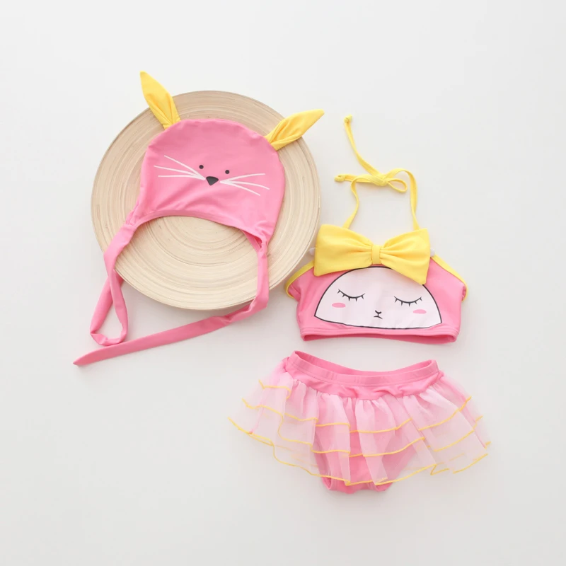 Infantil/купальный костюм для маленьких девочек детский купальный комплект бикини
