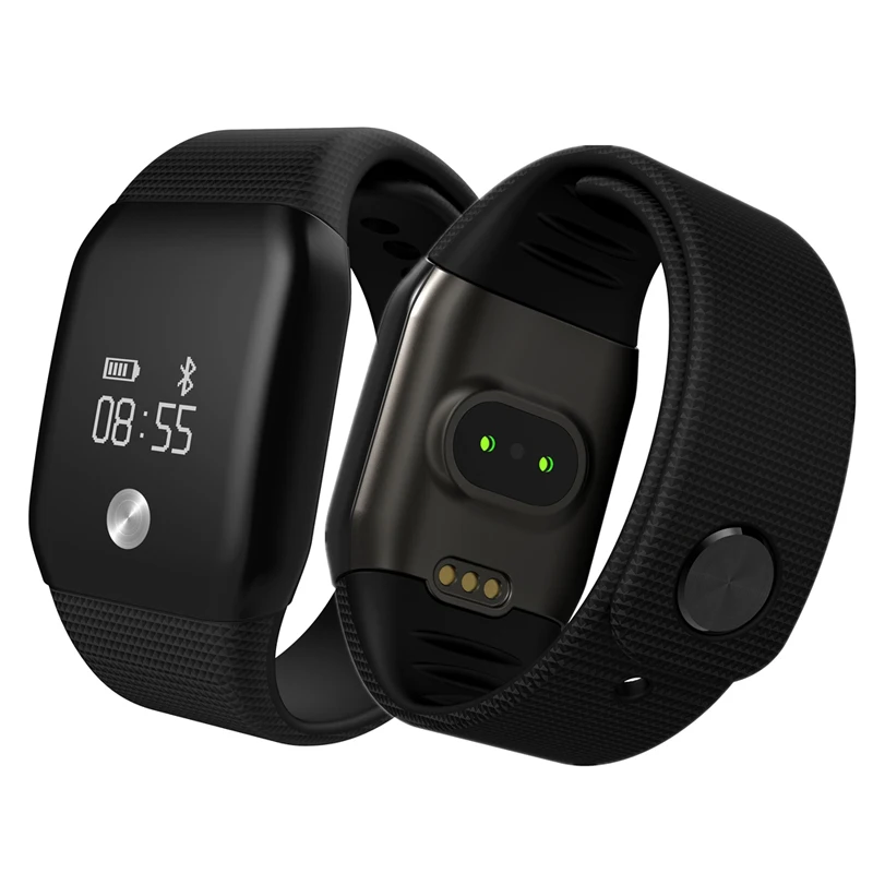 Цифровые Смарт часы водонепроницаемые OLED сенсорный экран силиконовый ремешок