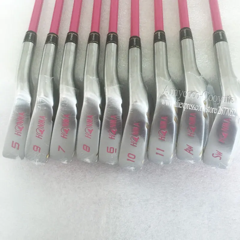 Новые женские клюшки для гольфа HONMA S-06, полный комплект, S-06, деревянный утюги для гольфа, Графитовая клюшка для гольфа, без сумки