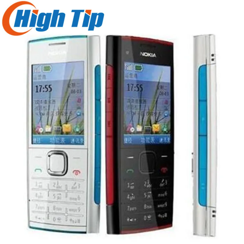 Разблокированный мобильный телефон Nokia X2-00 5.0MP Отремонтированная камера Bluetooth FM MP3 MP4 плеер гарантия 1 год