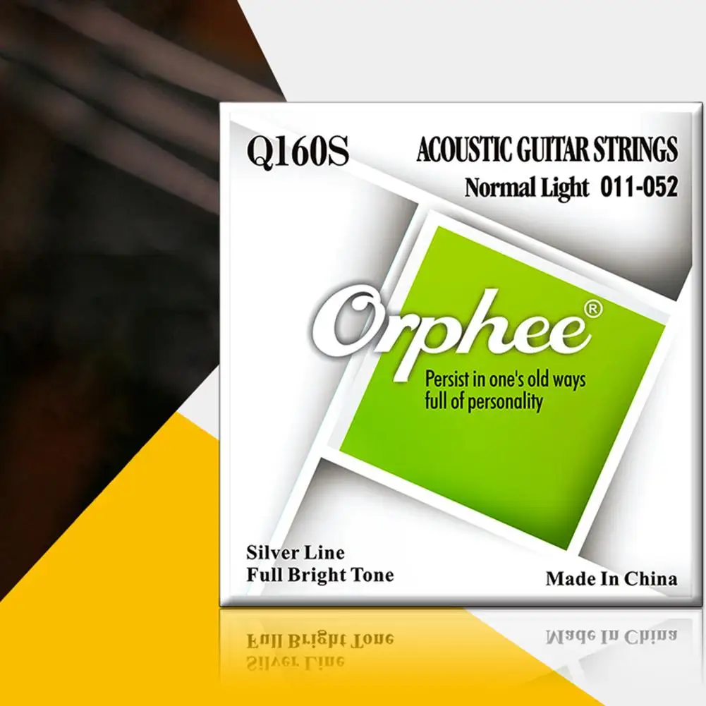 Orphee 6 шт./партия электрическая акустическая гитара струны Красочные Струны Набор посеребренные Струны для гитары ra аксессуары для гитары