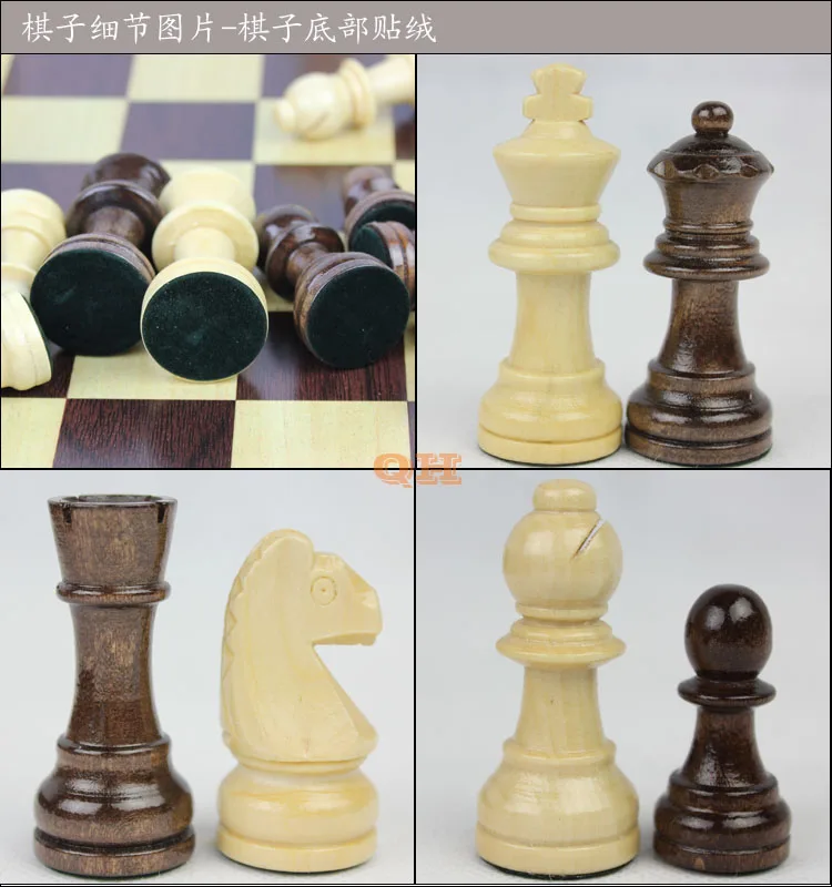 Деревянные шахматы натуральное дерево зеленая краска изысканное качество