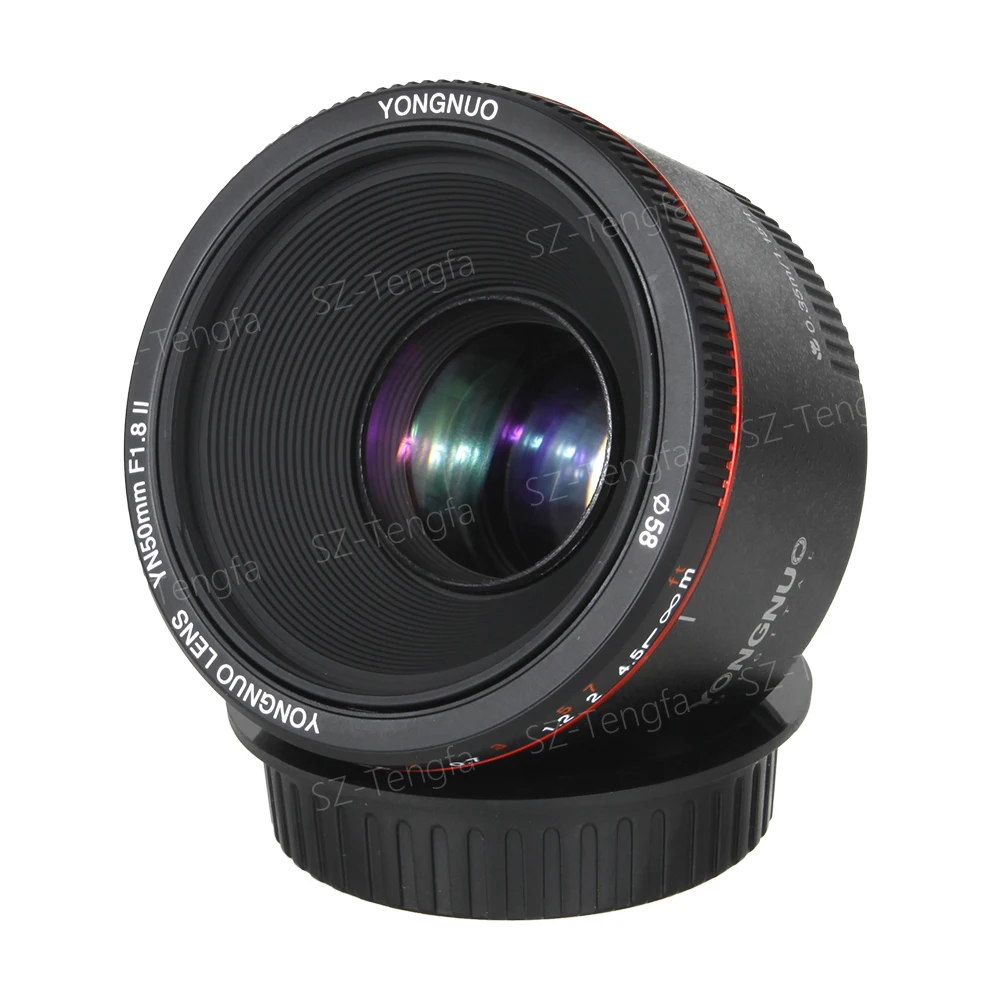 Yongnuo YN50MM F1.8 II AF/MF 0 35 M фокусное расстояние стандартный объектив для Canon EOS EF