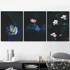 Цветной Цветок лотоса настенная живопись холст скандинавские постеры и принты Поп-Арт холст картинки для гостиной спальни Декор