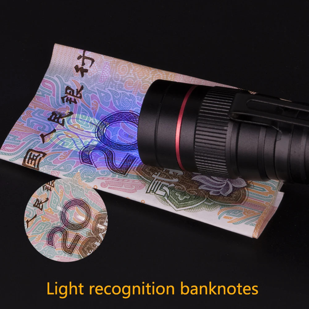 Масштабирусветильник Светодиодный УФ-фонарик фонарик фонарь 395 нм