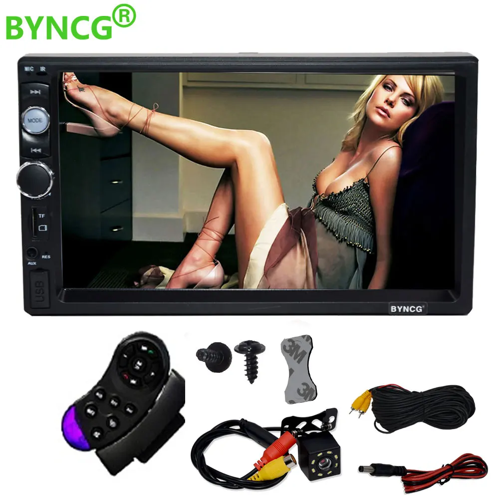 BYNCG 2 din автомобильное радио 7 &quotHD Авторадио мультимедийный плеер 2DIN сенсорный
