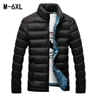 Куртка мужская утепленная, бомбер из смеси хлопка, Повседневная Уличная одежда, 6XL, Осень-зима