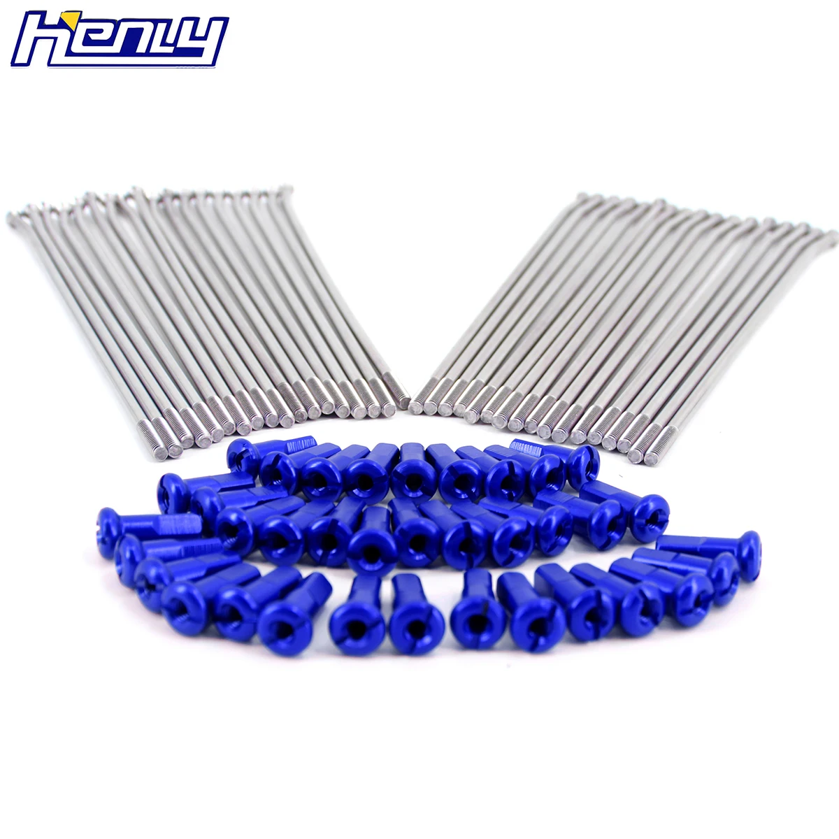 1,6*2" передний OEM размер Серебряный спиц комплект для YAMAHA YZ125 YZ250 YZ250F YZ450F 2003- WR250F WR450F 2003- с синим соском